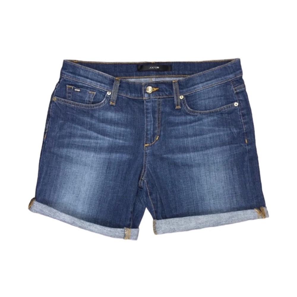 Like New Joe’s Jeans Rolled Jean Shorts Blue 28 Medium Wash